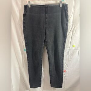 Soft Surroundings Ultimate Denim Charcoal Black Wash Pull On Legging in Size 4-6